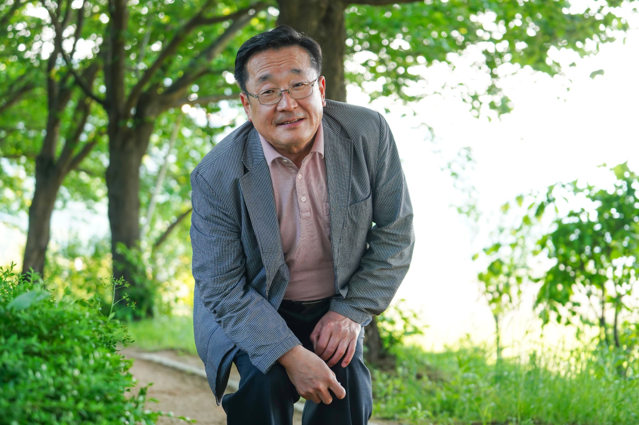 Man sitting outdoors